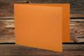 [350409.2] Klappkarten 105x150/300 mm langdoppelt Metallic Orange Glow 300 g/qm